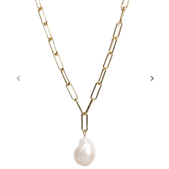 Thea Pearl Necklace (Waffles & Honey) - Picture 3 of 3